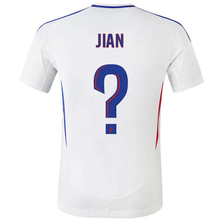 Niño Fútbol Camiseta Tao Jian #0 Blanco Azul 1ª Equipación 2024/25 México