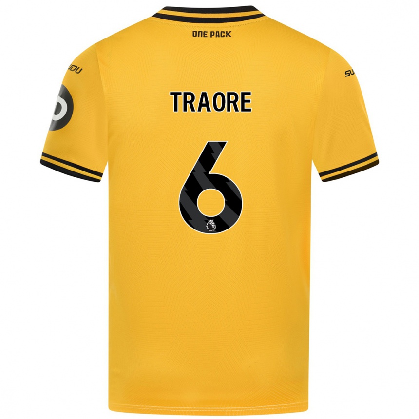 Niño Fútbol Camiseta Boubacar Traoré #6 Amarillo 1ª Equipación 2024/25 México