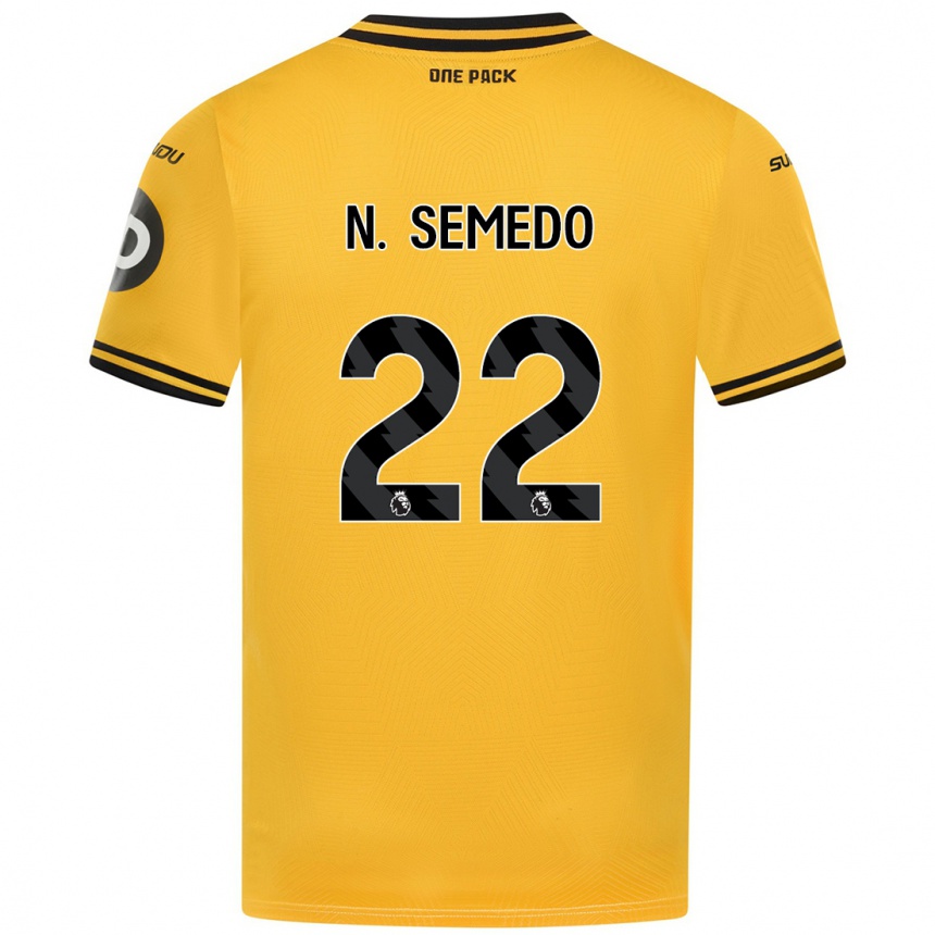 Niño Fútbol Camiseta Nélson Semedo #22 Amarillo 1ª Equipación 2024/25 México