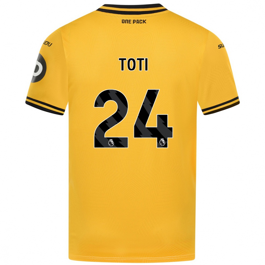 Niño Fútbol Camiseta Toti #24 Amarillo 1ª Equipación 2024/25 México