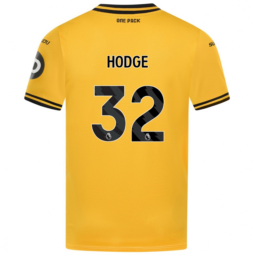 Niño Fútbol Camiseta Joe Hodge #32 Amarillo 1ª Equipación 2024/25 México