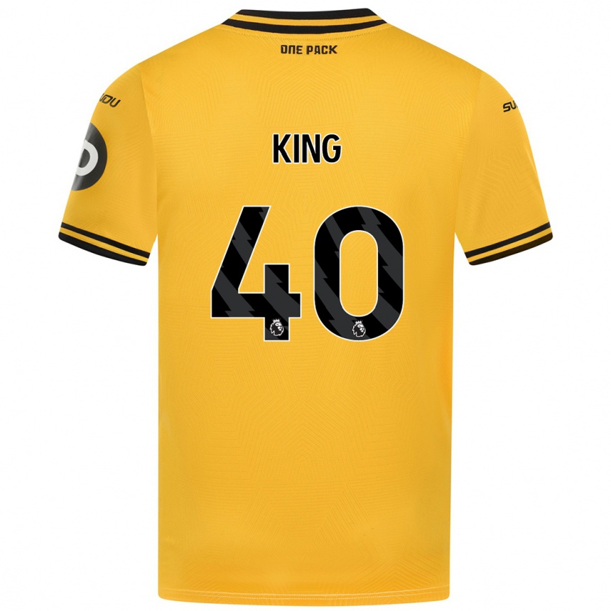 Niño Fútbol Camiseta Tom King #40 Amarillo 1ª Equipación 2024/25 México