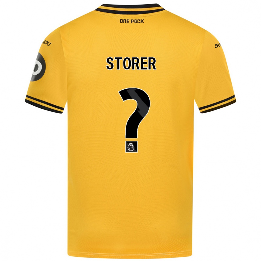 Niño Fútbol Camiseta James Storer #0 Amarillo 1ª Equipación 2024/25 México