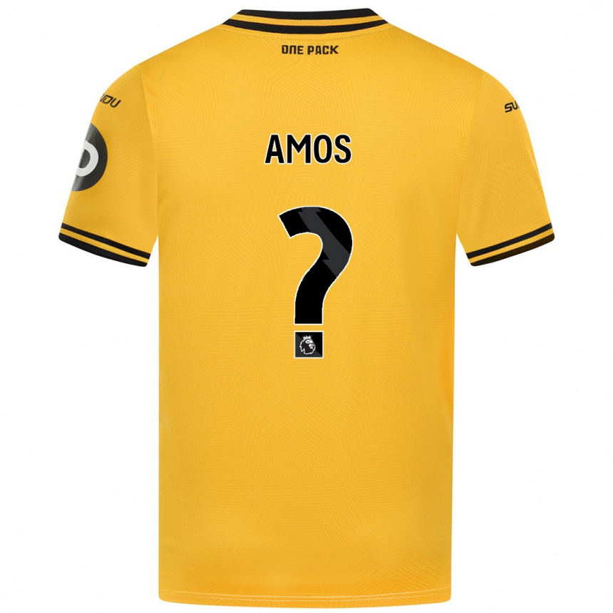 Niño Fútbol Camiseta Stan Amos #0 Amarillo 1ª Equipación 2024/25 México