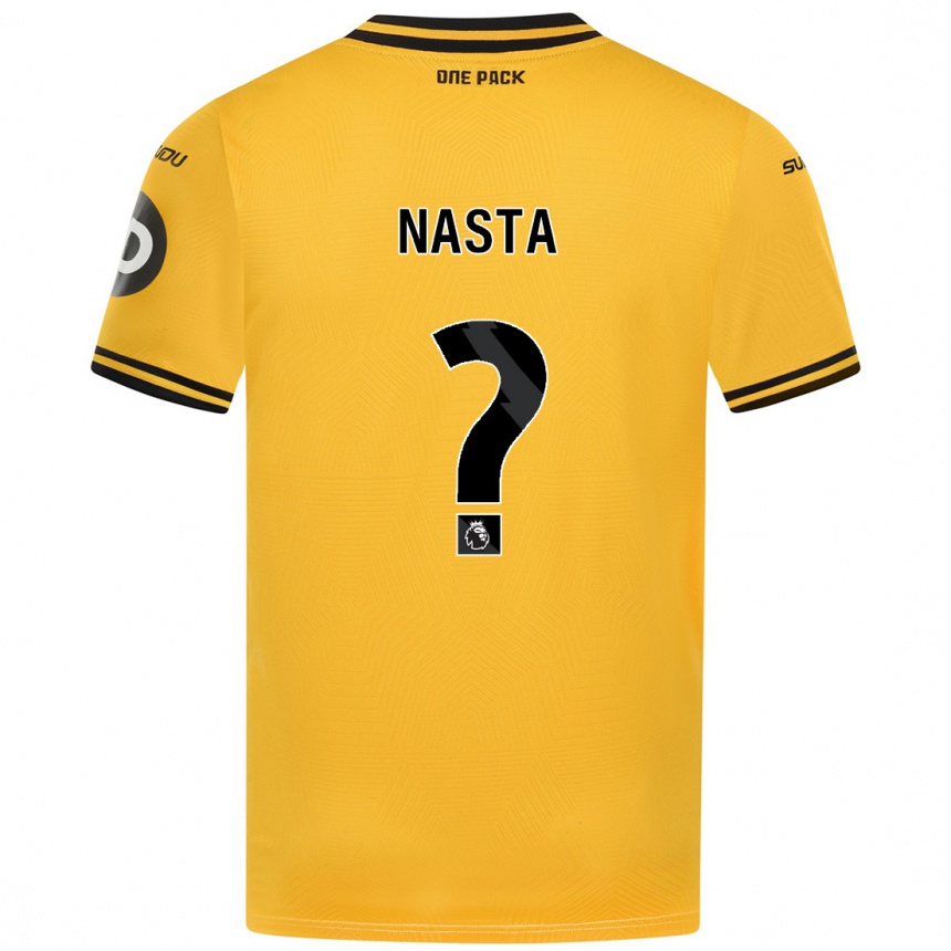 Niño Fútbol Camiseta Arthur Nasta #0 Amarillo 1ª Equipación 2024/25 México