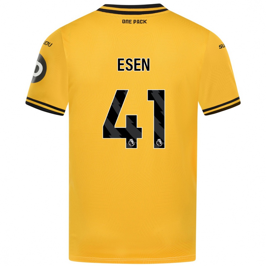 Niño Fútbol Camiseta Josh Esen #41 Amarillo 1ª Equipación 2024/25 México