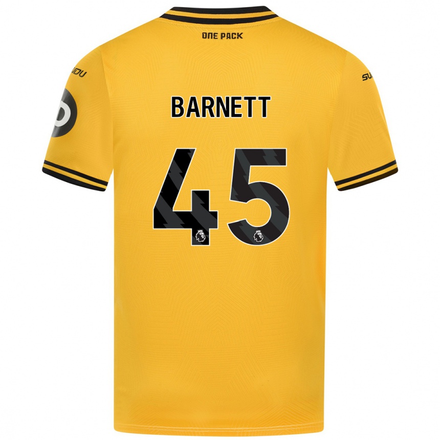 Niño Fútbol Camiseta Ty Barnett #45 Amarillo 1ª Equipación 2024/25 México