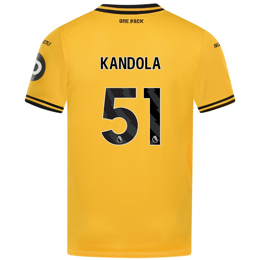 Niño Fútbol Camiseta Kam Kandola #51 Amarillo 1ª Equipación 2024/25 México