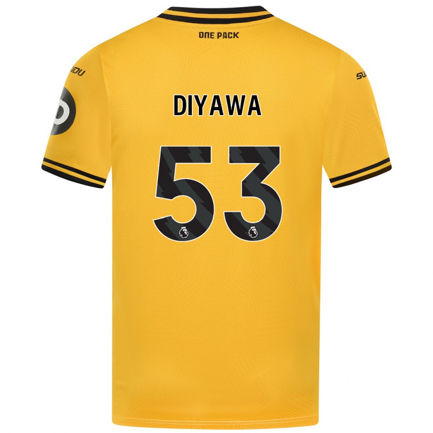 Niño Fútbol Camiseta Aaron Keto-Diyawa #53 Amarillo 1ª Equipación 2024/25 México