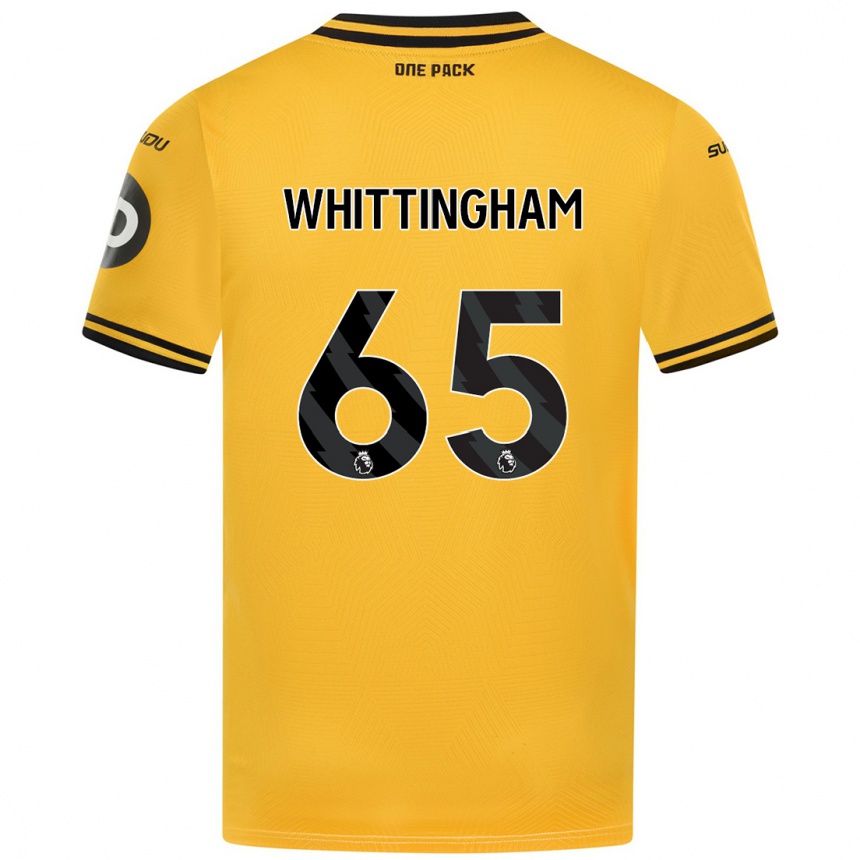 Niño Fútbol Camiseta Matthew Whittingham #65 Amarillo 1ª Equipación 2024/25 México