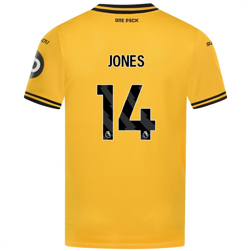 Niño Fútbol Camiseta Meesha Dudley-Jones #14 Amarillo 1ª Equipación 2024/25 México