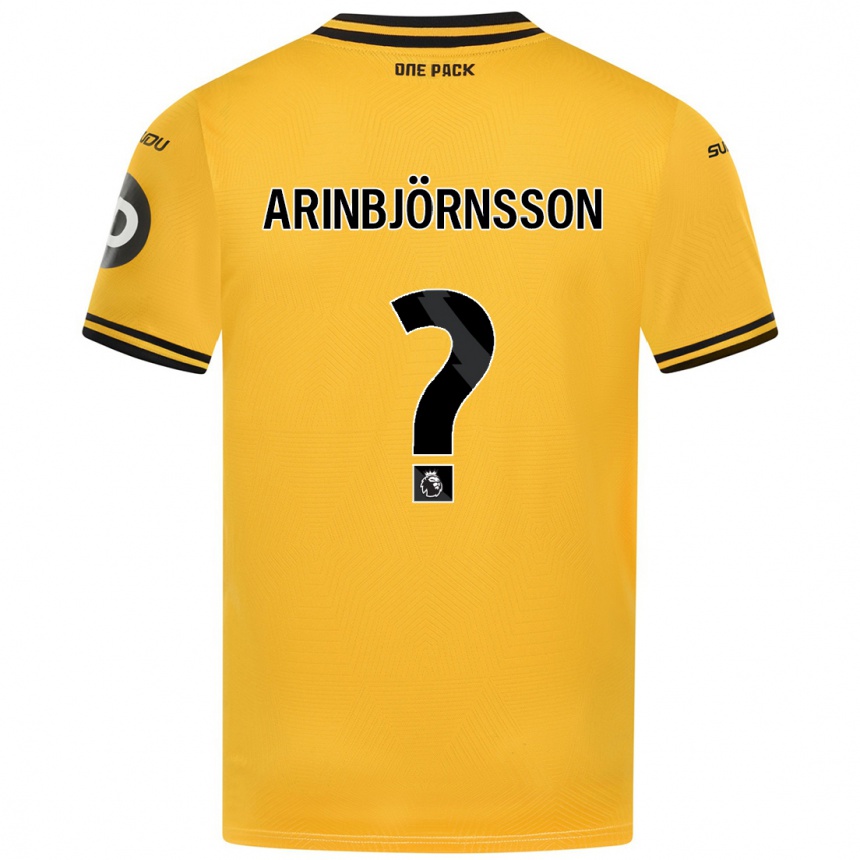 Niño Fútbol Camiseta Pálmi Rafn Arinbjörnsson #0 Amarillo 1ª Equipación 2024/25 México