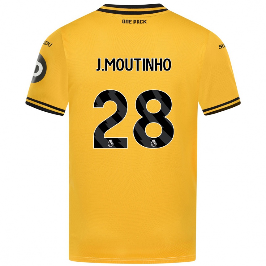 Niño Fútbol Camiseta Joao Moutinho #28 Amarillo 1ª Equipación 2024/25 México