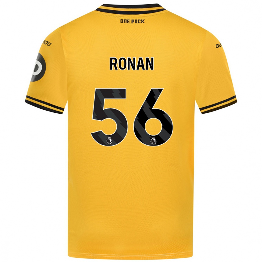 Niño Fútbol Camiseta Connor Ronan #56 Amarillo 1ª Equipación 2024/25 México