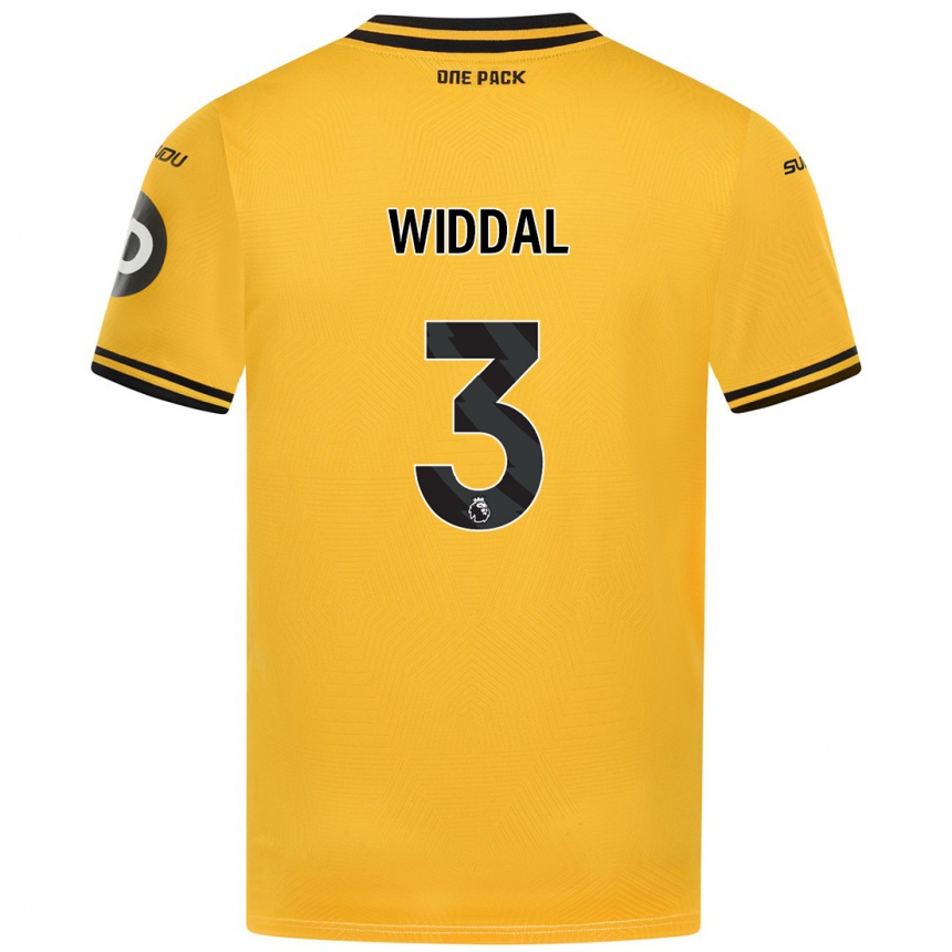 Niño Fútbol Camiseta Natalie Widdal #3 Amarillo 1ª Equipación 2024/25 México