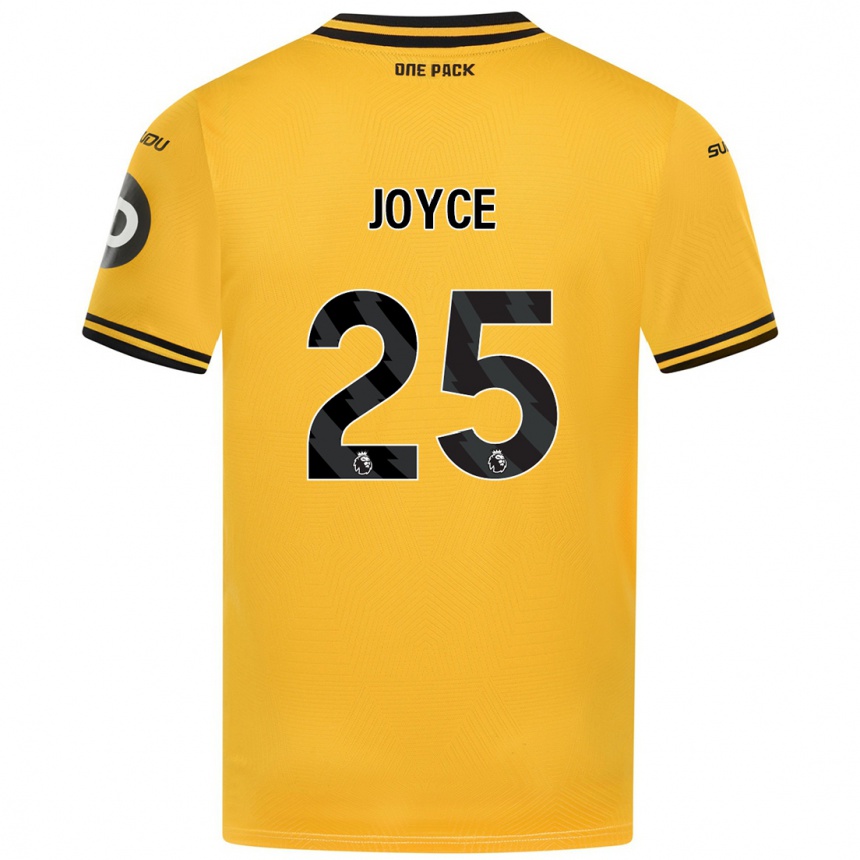 Niño Fútbol Camiseta Leonie Joyce #25 Amarillo 1ª Equipación 2024/25 México