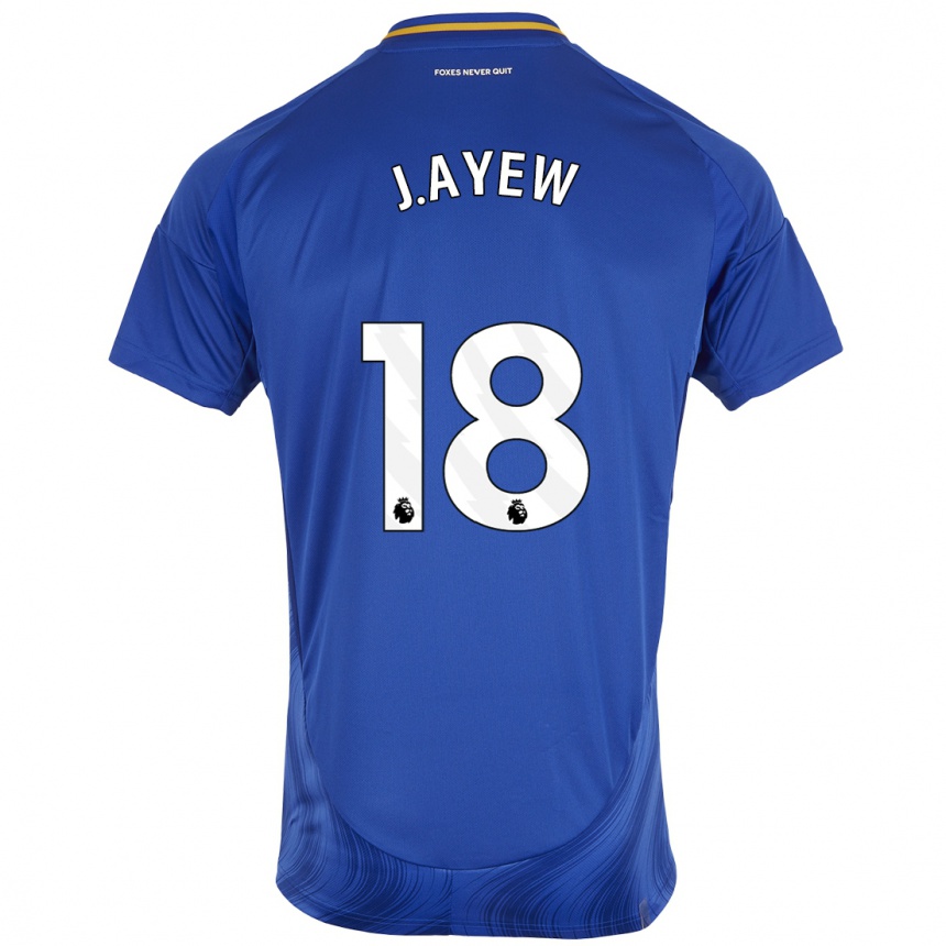 Niño Fútbol Camiseta Ayew #18 Azul Blanco 1ª Equipación 2024/25 México