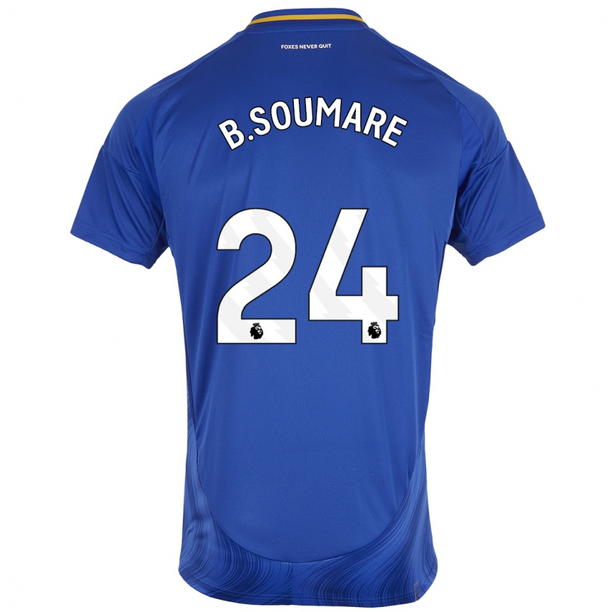 Niño Fútbol Camiseta Boubakary Soumaré #24 Azul Blanco 1ª Equipación 2024/25 México