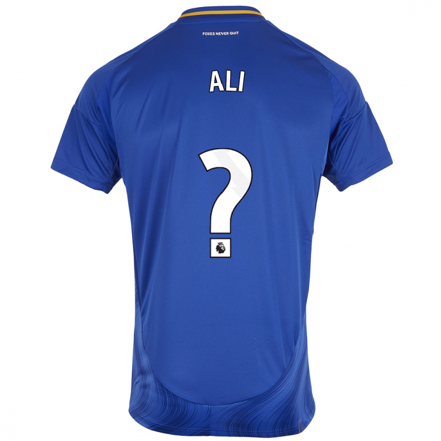 Niño Fútbol Camiseta Mirsad Ali #0 Azul Blanco 1ª Equipación 2024/25 México