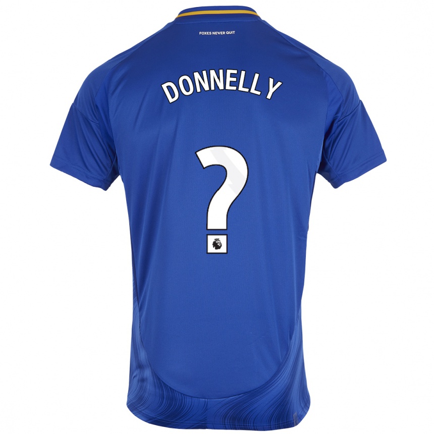 Niño Fútbol Camiseta Ryan Donnelly #0 Azul Blanco 1ª Equipación 2024/25 México