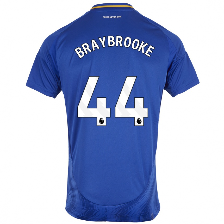 Niño Fútbol Camiseta Sammy Braybrooke #44 Azul Blanco 1ª Equipación 2024/25 México