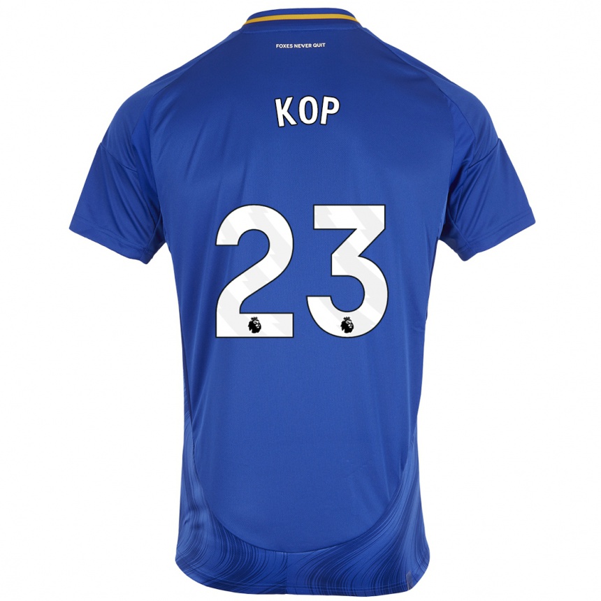 Niño Fútbol Camiseta Lize Kop #23 Azul Blanco 1ª Equipación 2024/25 México