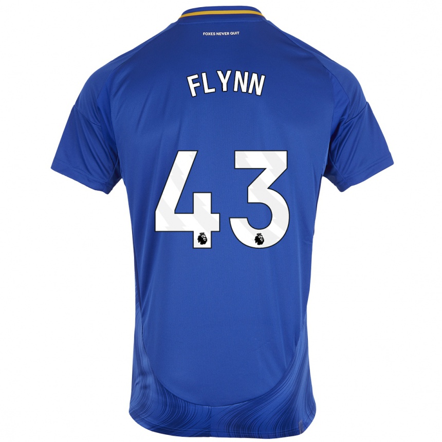 Niño Fútbol Camiseta Shane Flynn #43 Azul Blanco 1ª Equipación 2024/25 México