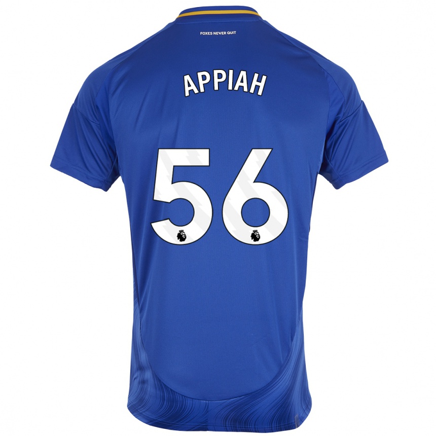 Niño Fútbol Camiseta Paul Appiah #56 Azul Blanco 1ª Equipación 2024/25 México