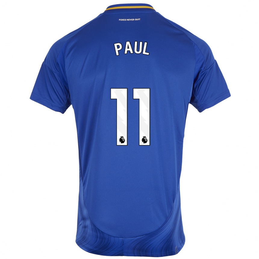 Niño Fútbol Camiseta Lachante Paul #11 Azul Blanco 1ª Equipación 2024/25 México