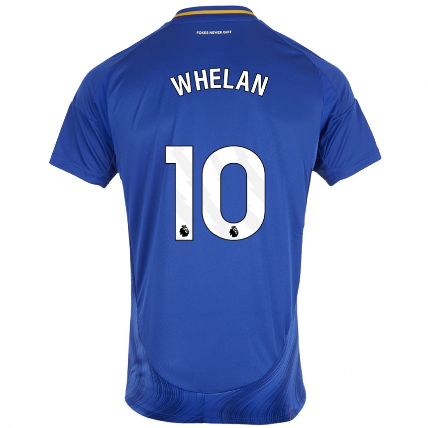 Niño Fútbol Camiseta Aileen Whelan #10 Azul Blanco 1ª Equipación 2024/25 México