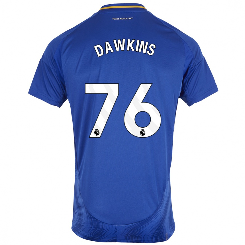 Niño Fútbol Camiseta Kartell Dawkins #76 Azul Blanco 1ª Equipación 2024/25 México