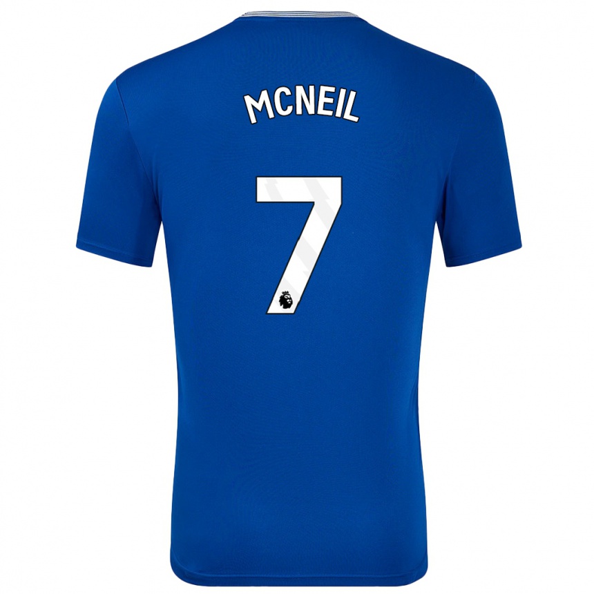 Niño Fútbol Camiseta Dwight Mcneil #7 Azul Con 1ª Equipación 2024/25 México