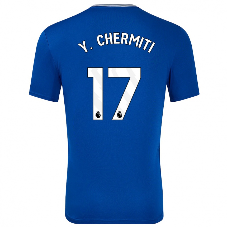 Niño Fútbol Camiseta Chermiti #17 Azul Con 1ª Equipación 2024/25 México