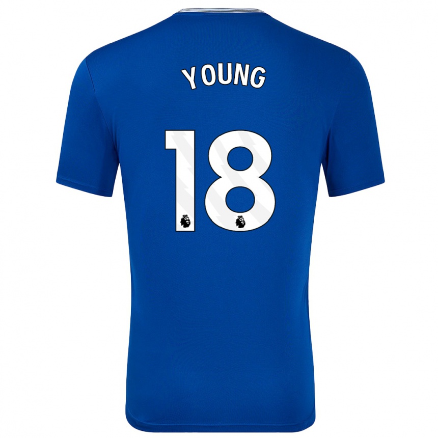 Niño Fútbol Camiseta Ashley Young #18 Azul Con 1ª Equipación 2024/25 México