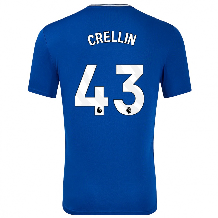 Niño Fútbol Camiseta Billy Crellin #43 Azul Con 1ª Equipación 2024/25 México