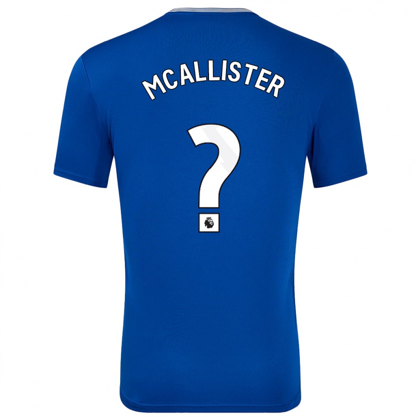 Niño Fútbol Camiseta Sean Mcallister #0 Azul Con 1ª Equipación 2024/25 México