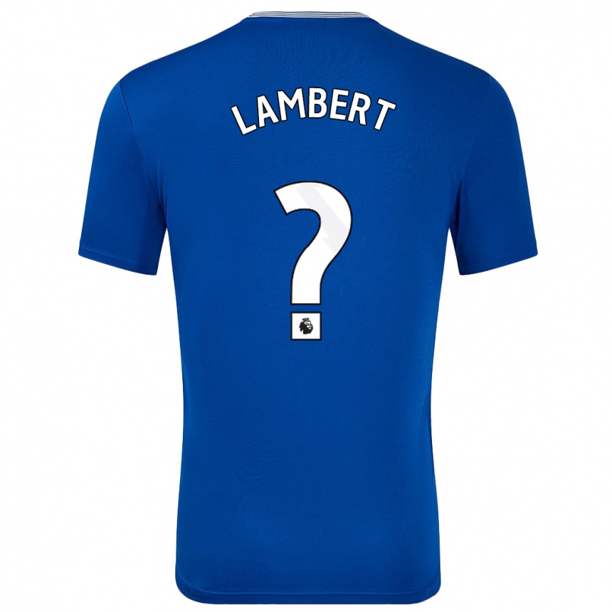 Niño Fútbol Camiseta Rocco Lambert #0 Azul Con 1ª Equipación 2024/25 México