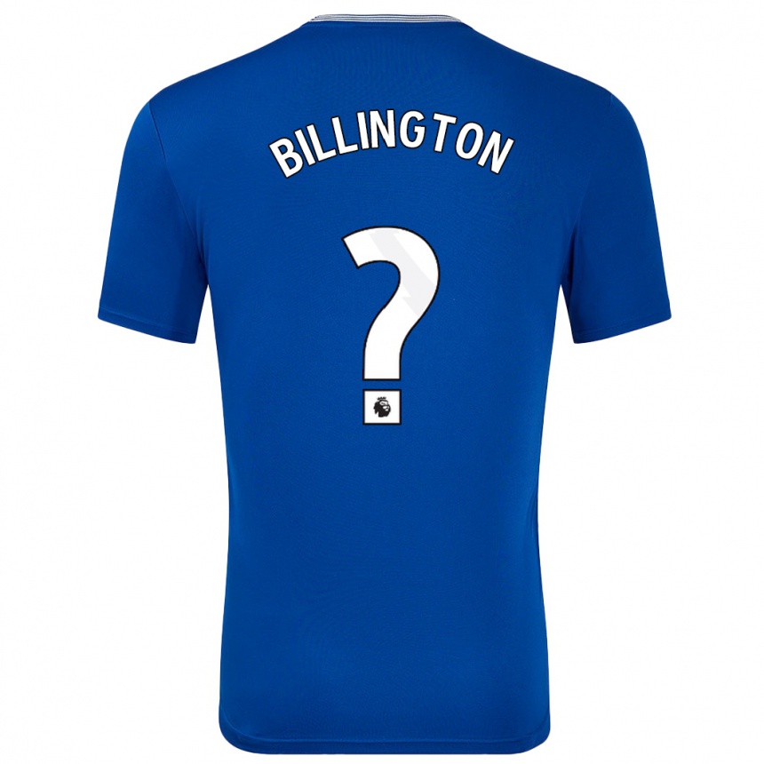 Niño Fútbol Camiseta Harvey Billington #0 Azul Con 1ª Equipación 2024/25 México