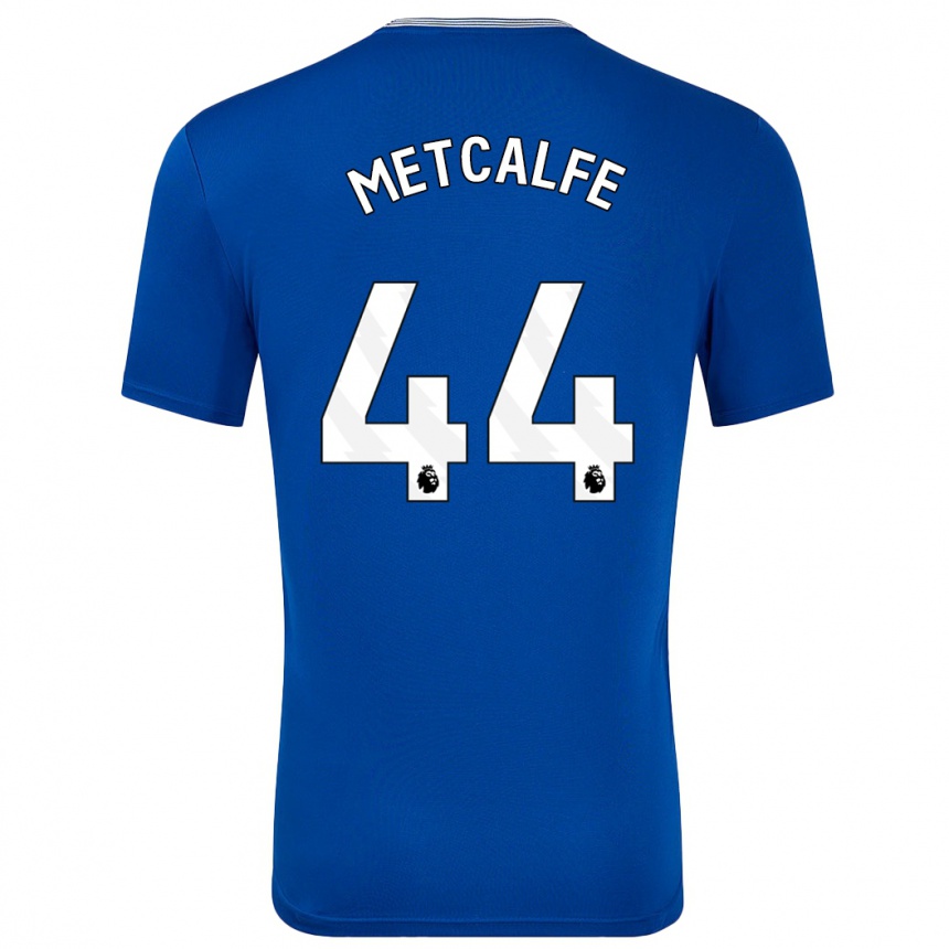 Niño Fútbol Camiseta Jenson Metcalfe #44 Azul Con 1ª Equipación 2024/25 México