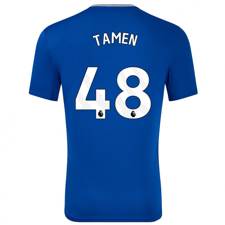 Niño Fútbol Camiseta William Tamen #48 Azul Con 1ª Equipación 2024/25 México