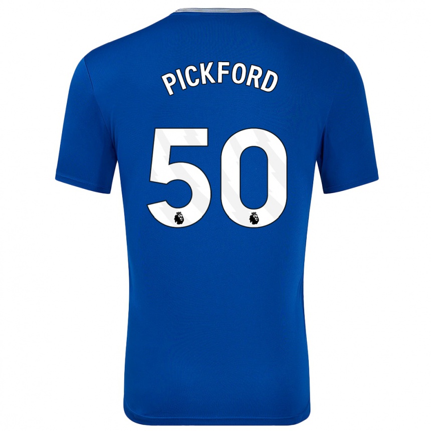 Niño Fútbol Camiseta George Pickford #50 Azul Con 1ª Equipación 2024/25 México