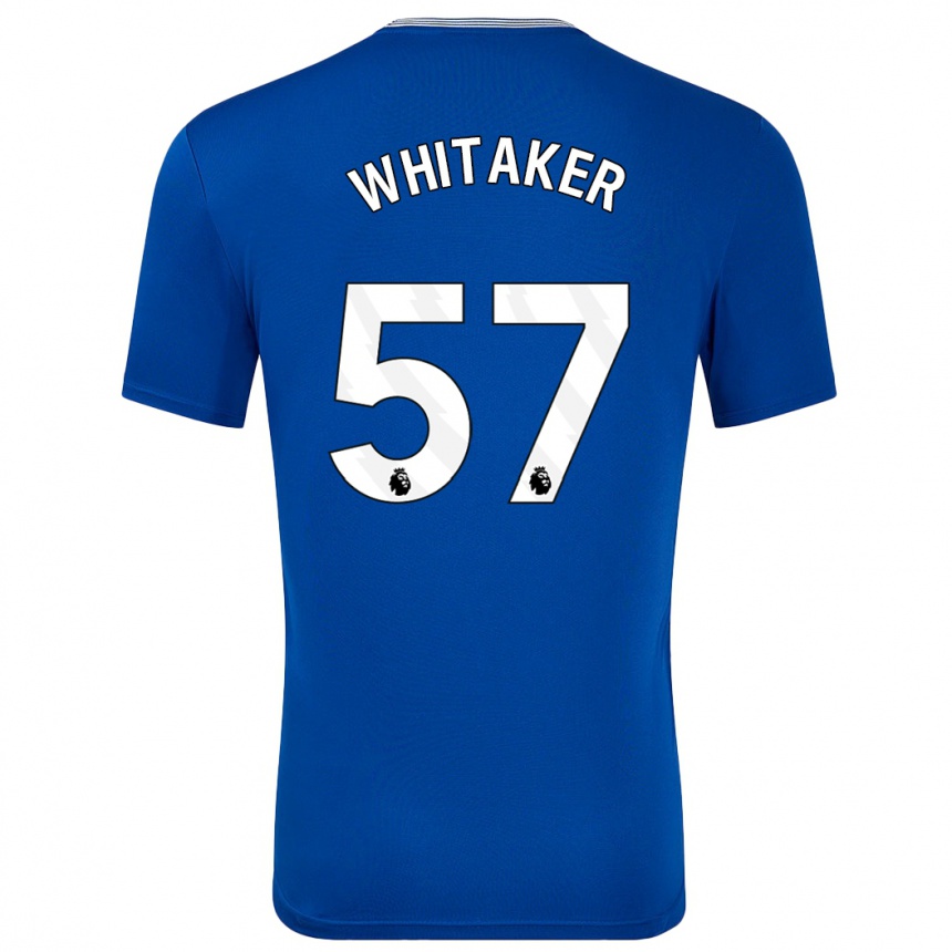 Niño Fútbol Camiseta Charlie Whitaker #57 Azul Con 1ª Equipación 2024/25 México