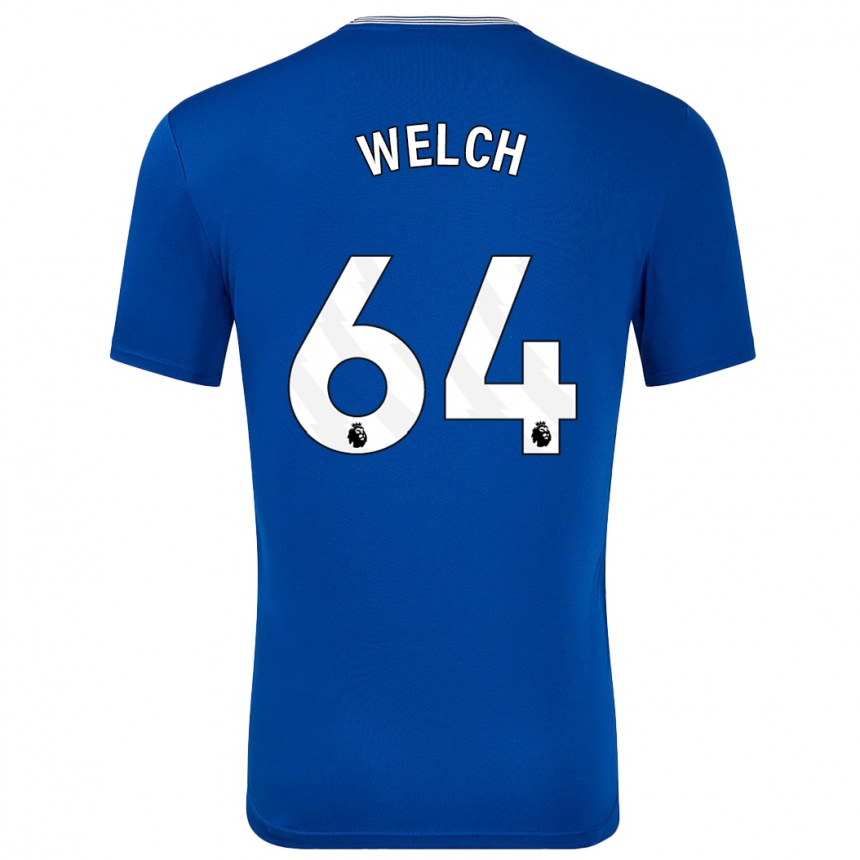 Niño Fútbol Camiseta Reece Welch #64 Azul Con 1ª Equipación 2024/25 México