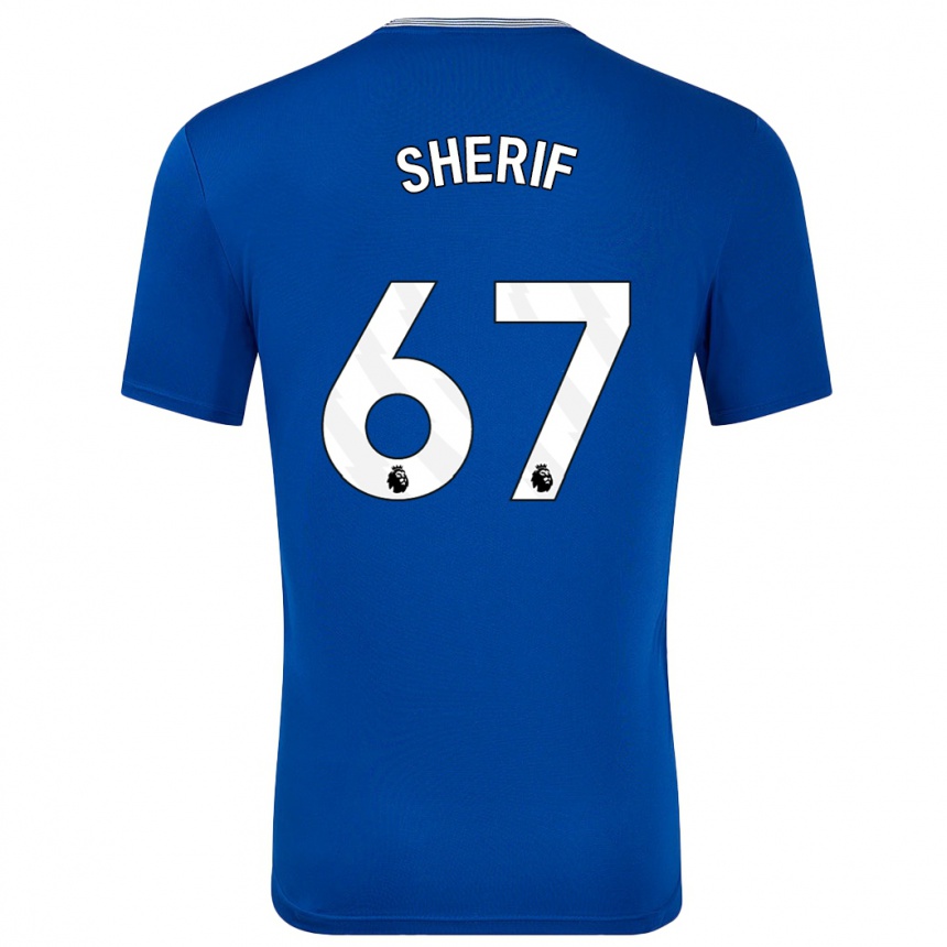 Niño Fútbol Camiseta Martin Sherif #67 Azul Con 1ª Equipación 2024/25 México