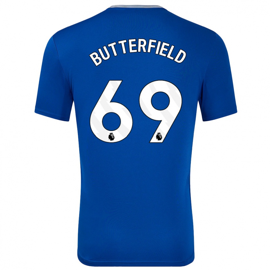 Niño Fútbol Camiseta Luke Butterfield #69 Azul Con 1ª Equipación 2024/25 México