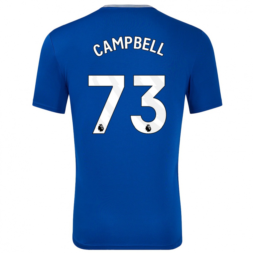 Niño Fútbol Camiseta Elijah Campbell #73 Azul Con 1ª Equipación 2024/25 México