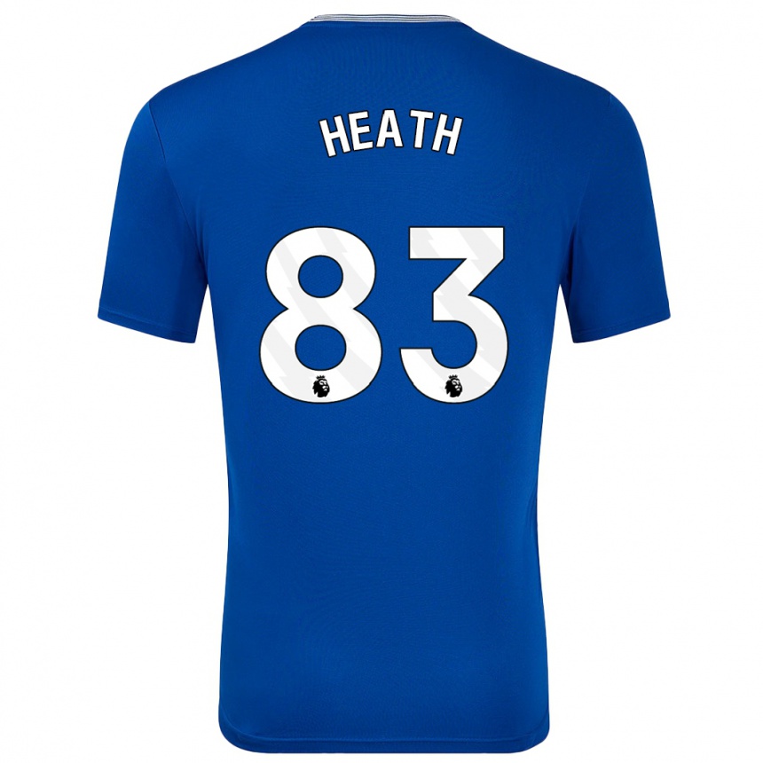 Niño Fútbol Camiseta Isaac Heath #83 Azul Con 1ª Equipación 2024/25 México