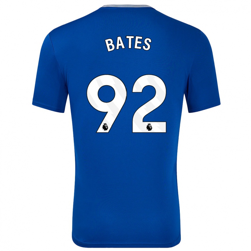 Niño Fútbol Camiseta Callum Bates #92 Azul Con 1ª Equipación 2024/25 México