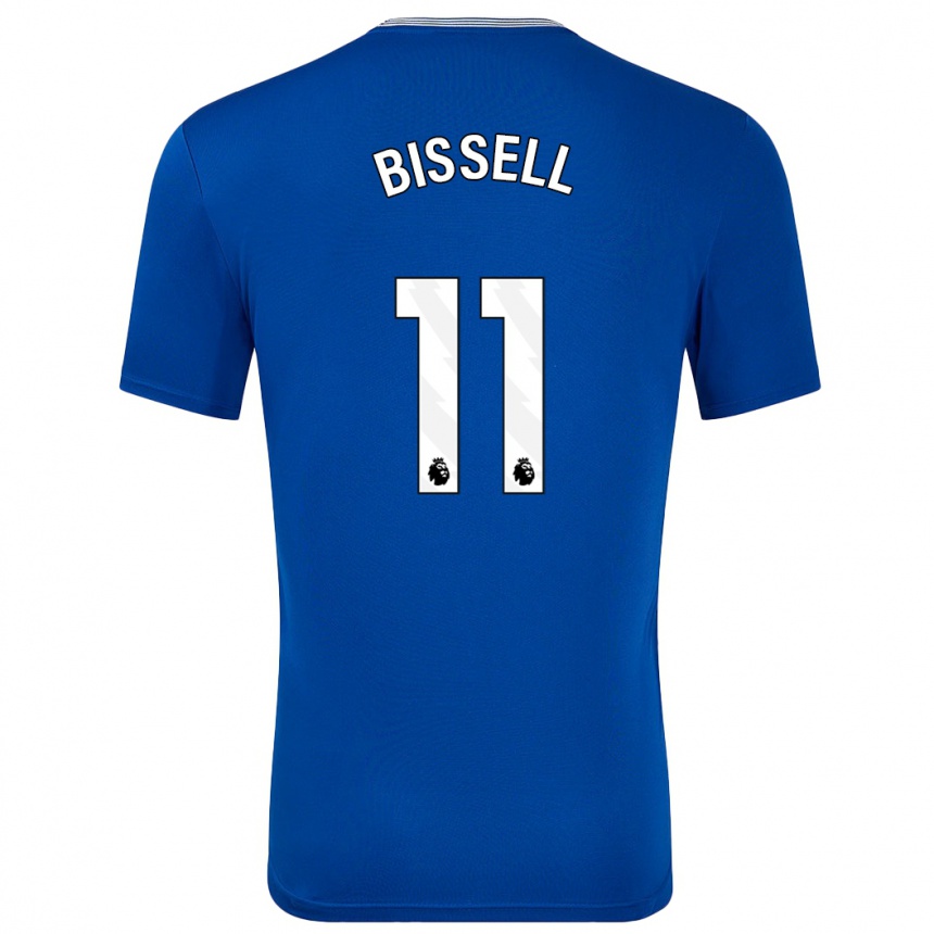 Niño Fútbol Camiseta Emma Bissell #11 Azul Con 1ª Equipación 2024/25 México