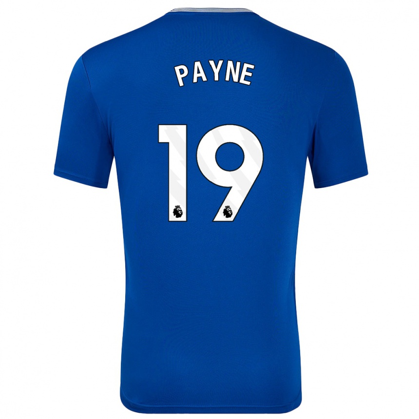 Niño Fútbol Camiseta Heather Payne #19 Azul Con 1ª Equipación 2024/25 México